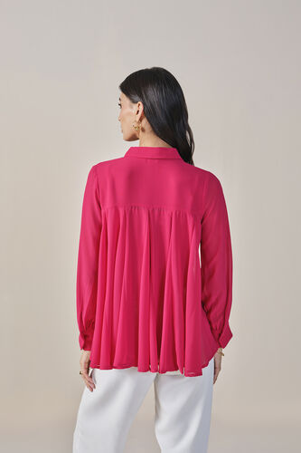 Sprinkle of Summer Solid Shirt, Dark Pink, image 3